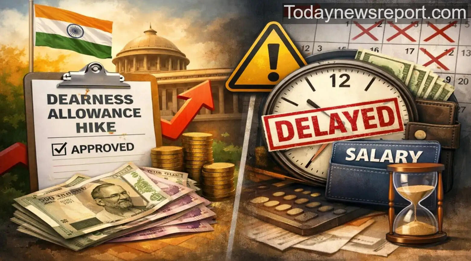 Salary delayed